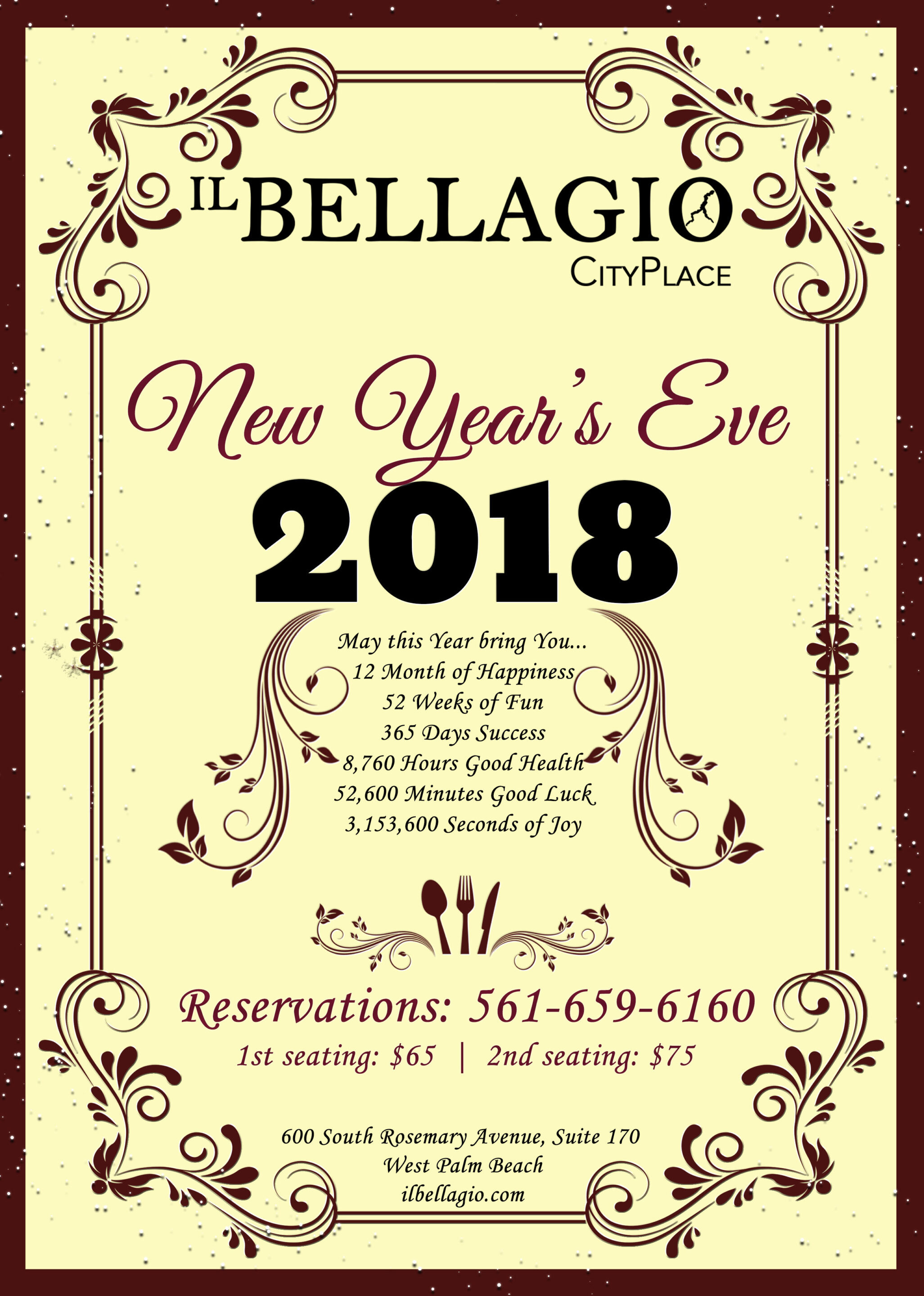 New Years flyer- front
